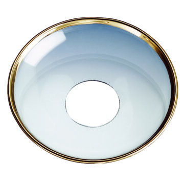 Ljusmanschett 8 cm med guldkant <br> 4 st