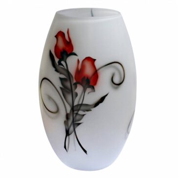 Vas Rose Crystal Ink 26 cm