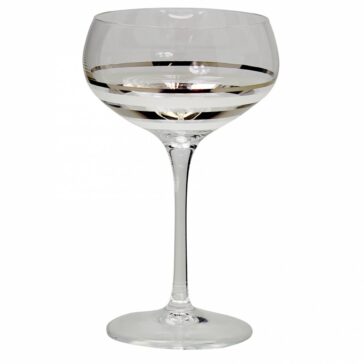 Champagneskål/dessertskål Versailles 30 cl silver 2-pack