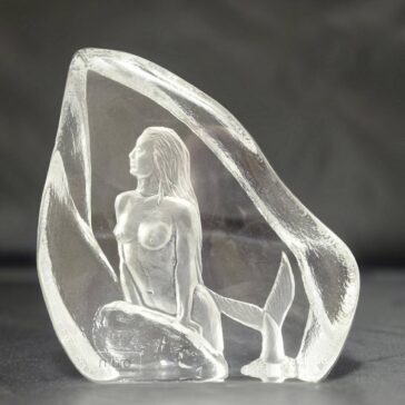 Glasblock Sjöjungfru